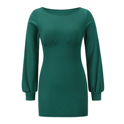 Women's Sexy Casual Long Sleeve Short Mini Dress SIZE S-2XL