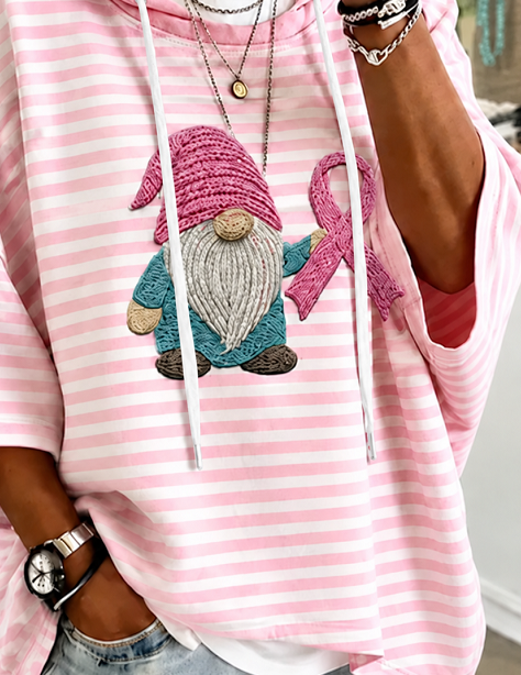 Casual Hoodie Striped Hoodie